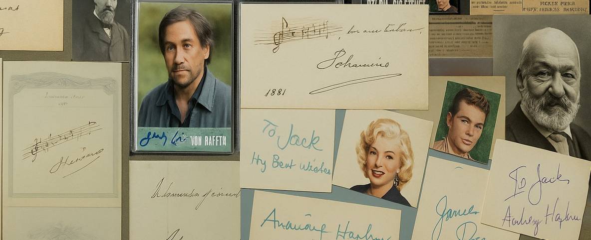 Wir kaufe ihre Autogramm Sammlung zu fairen konditionen